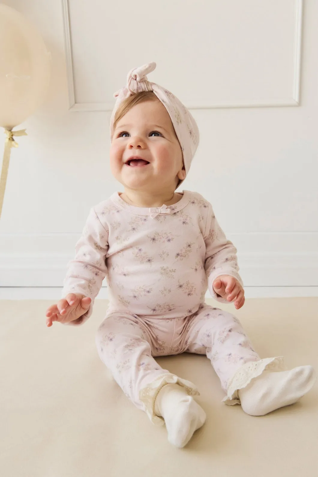 Organic Cotton Everyday Legging - Sweet Pea Floral
