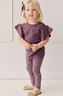 Organic Cotton Everyday Legging - Goldie Huckleberry Large