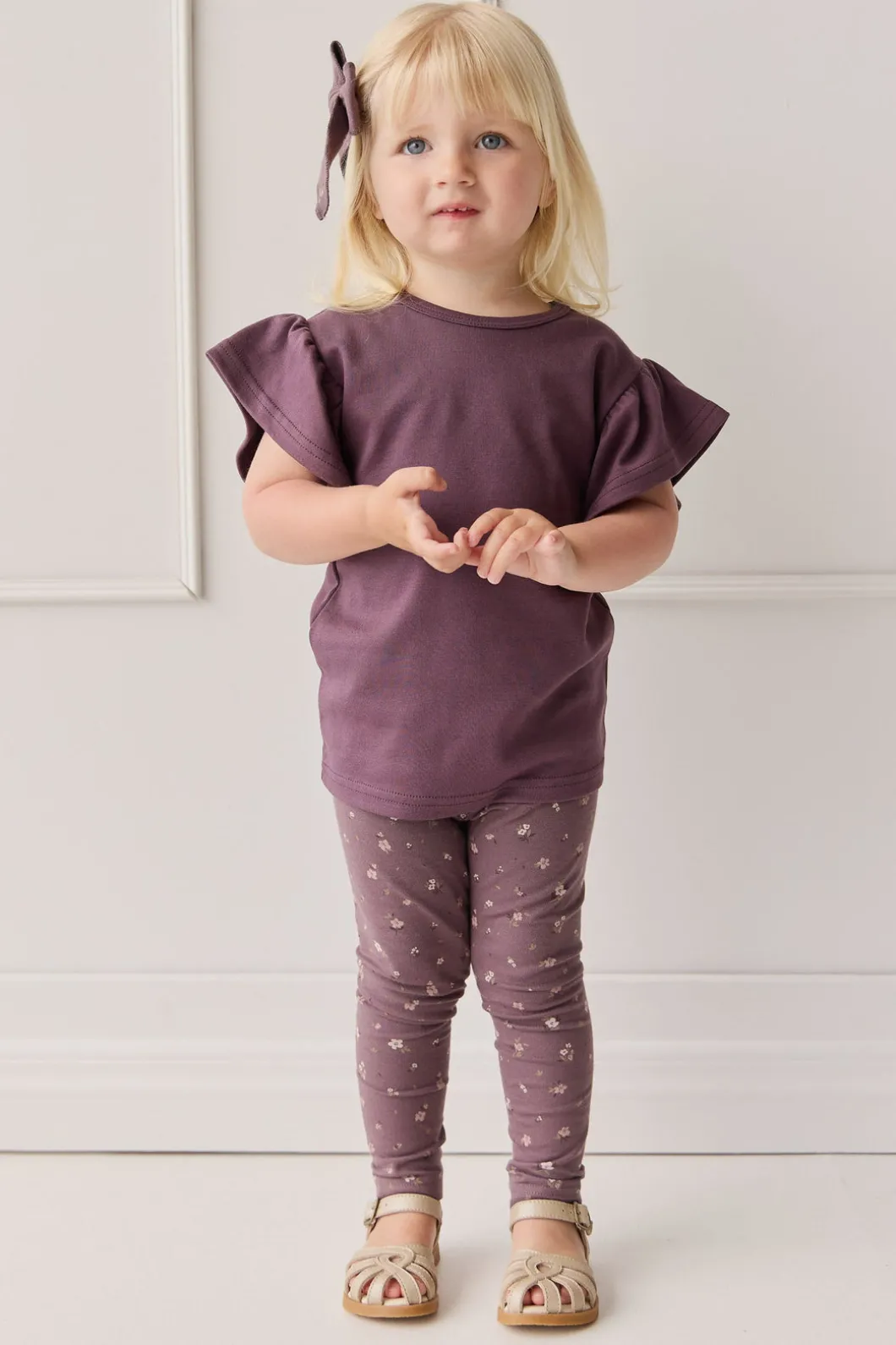 Organic Cotton Everyday Legging - Goldie Huckleberry Large