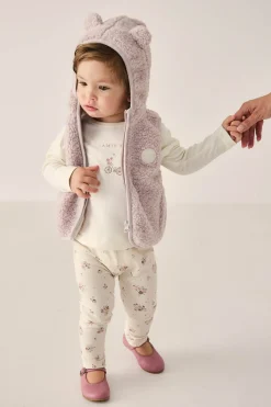 Organic Cotton Everyday Legging - Lauren Floral Tofu