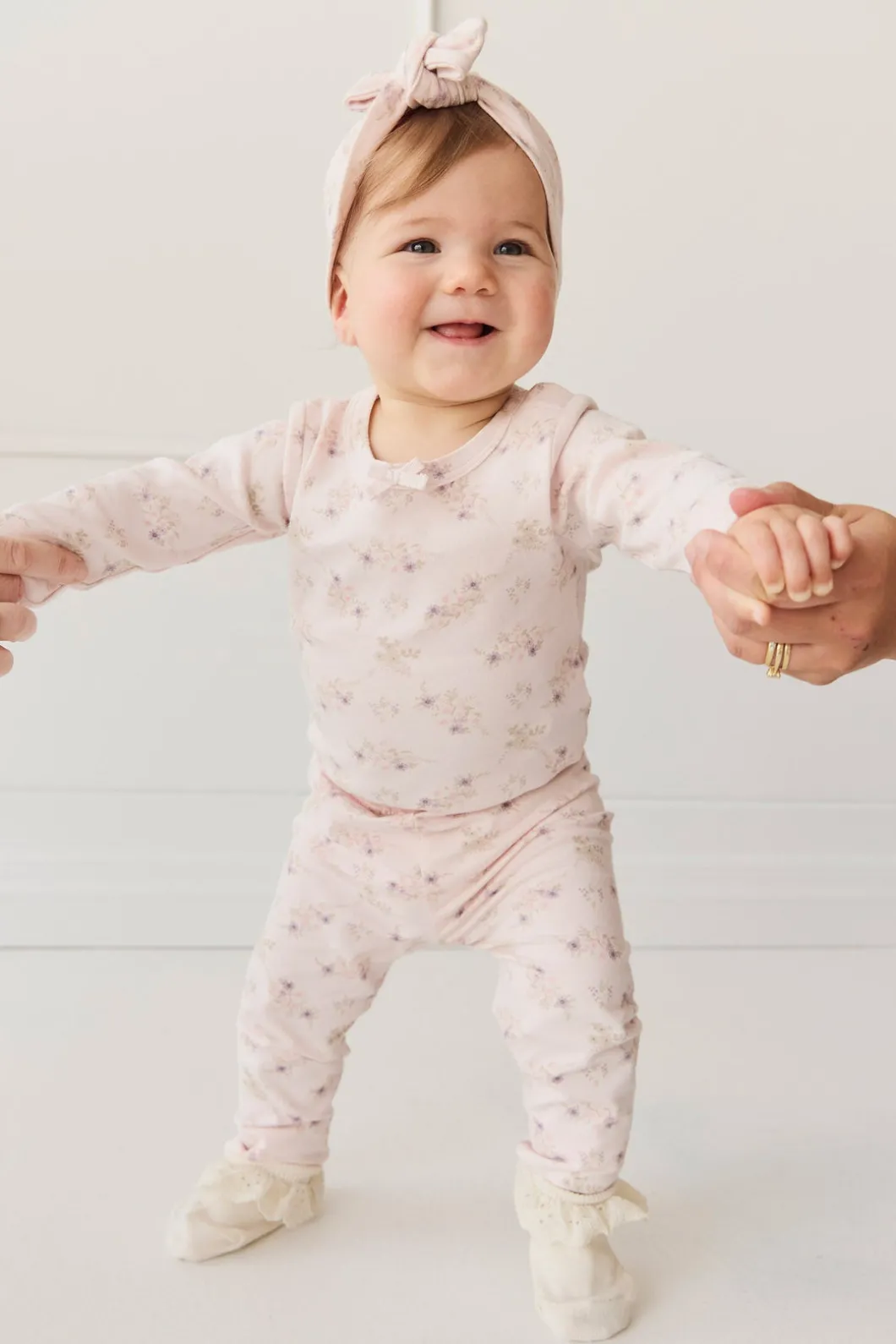 Organic Cotton Everyday Legging - Sweet Pea Floral