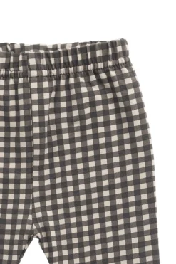 Organic Cotton Everyday Legging - Mini Gingham Bistre