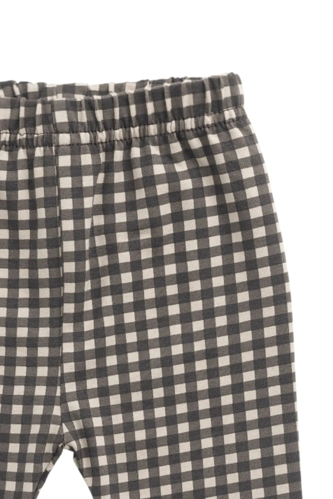 Organic Cotton Everyday Legging - Mini Gingham Bistre