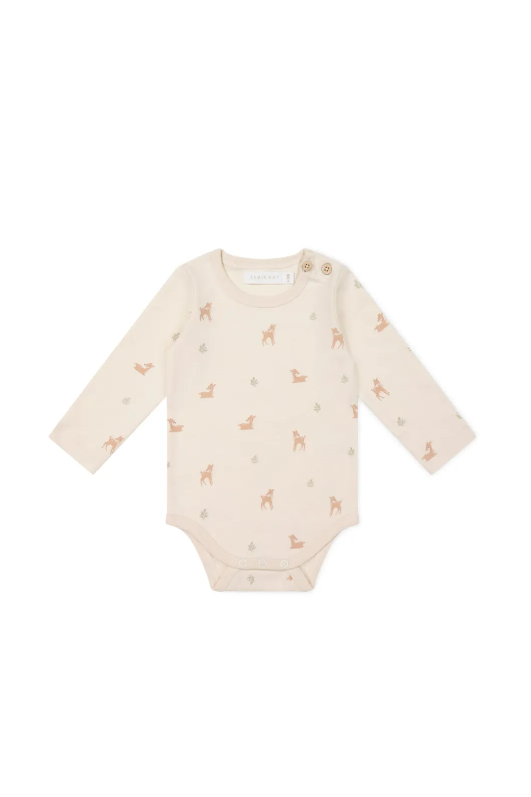 Organic Cotton Fernley Bodysuit - Fable Deer Cloud