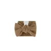 Organic Cotton Fine Rib Headband - Caramel