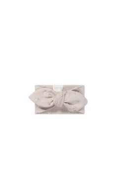 Organic Cotton Fine Rib Headband - Petite Fleur Violet