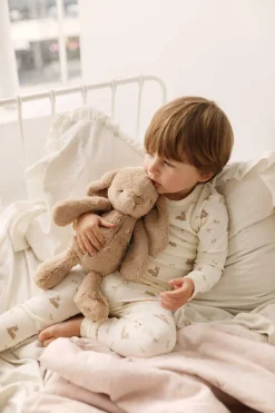 Organic Cotton Fine Rib Kayln Long Sleeve Pyjama Set - Clover Fields