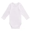 Organic Cotton Fine Rib Long Sleeve Bodysuit - Popsicle