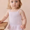 Organic Cotton Fine Rib Lillian Top - Popsicle