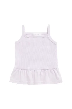 Organic Cotton Fine Rib Lillian Top - Popsicle