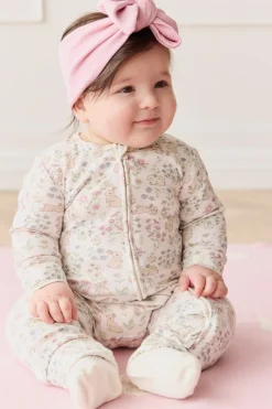 Organic Cotton Frankie Onepiece - Penny's Egg Hunt Parisian Pink