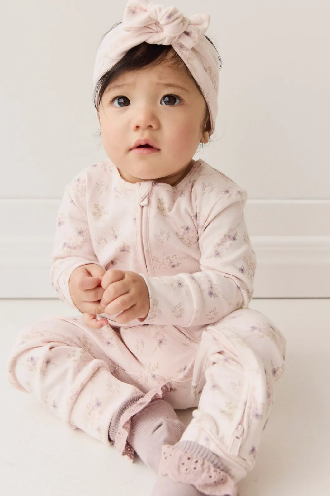 Organic Cotton Frankie Onepiece - Sweet Pea Floral