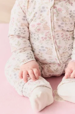 Organic Cotton Frankie Onepiece - Penny's Egg Hunt Parisian Pink