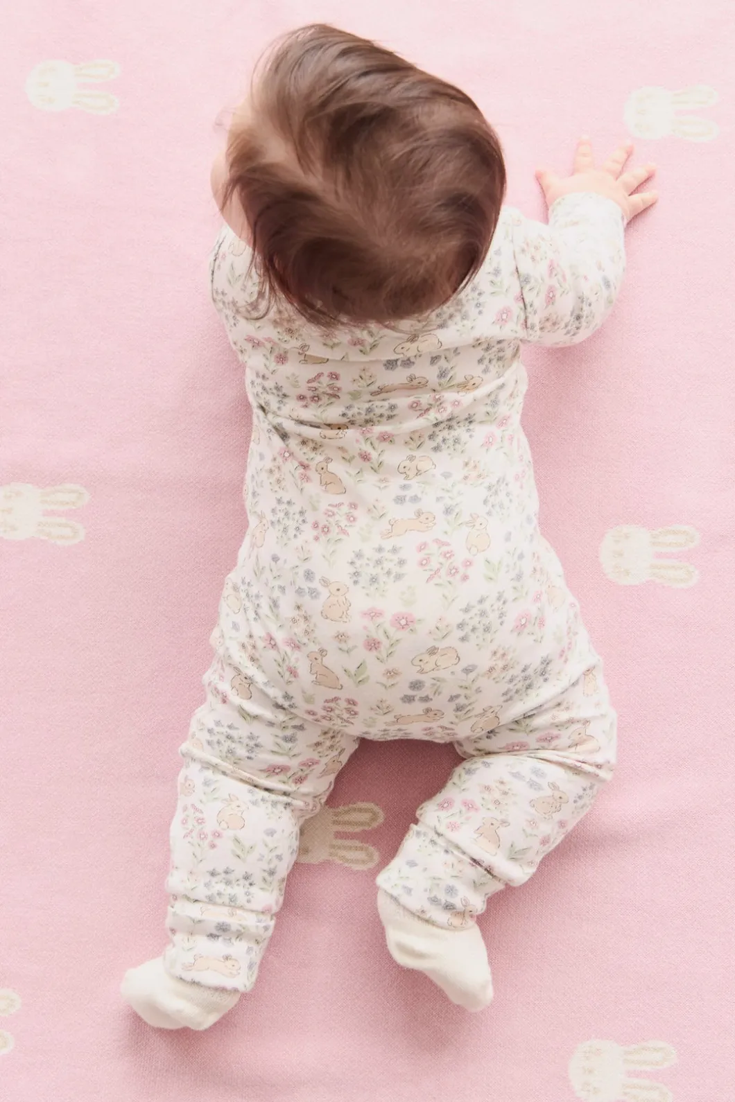 Organic Cotton Frankie Onepiece - Penny's Egg Hunt Parisian Pink