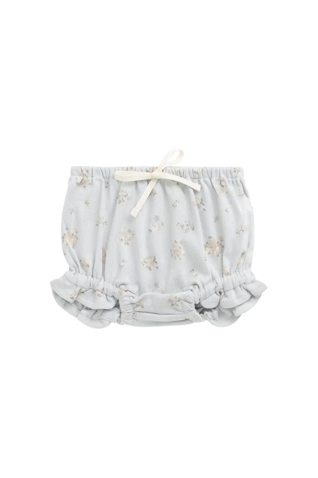Organic Cotton Frill Bloomer - Petite Fleur Blue