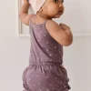 Organic Cotton Frill Bloomer - Goldie Huckleberry Large