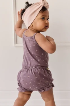 Organic Cotton Frill Bloomer - Goldie Huckleberry Large