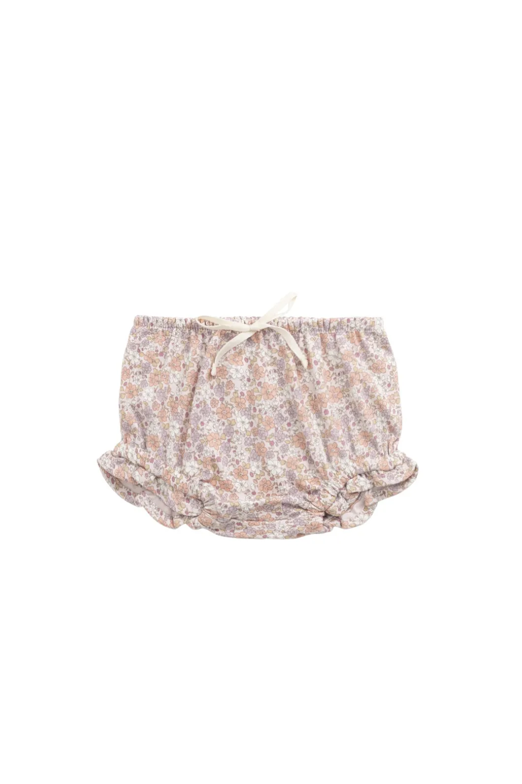 Organic Cotton Frill Bloomer - Chloe Mauve