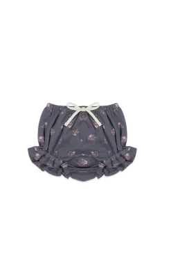 Organic Cotton Frill Bloomer - Simone Lava