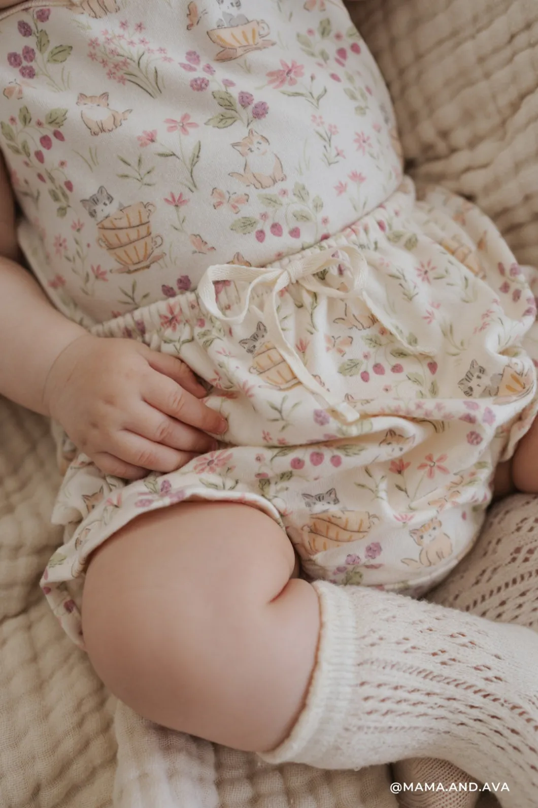 Organic Cotton Frill Bloomer - Moons Garden