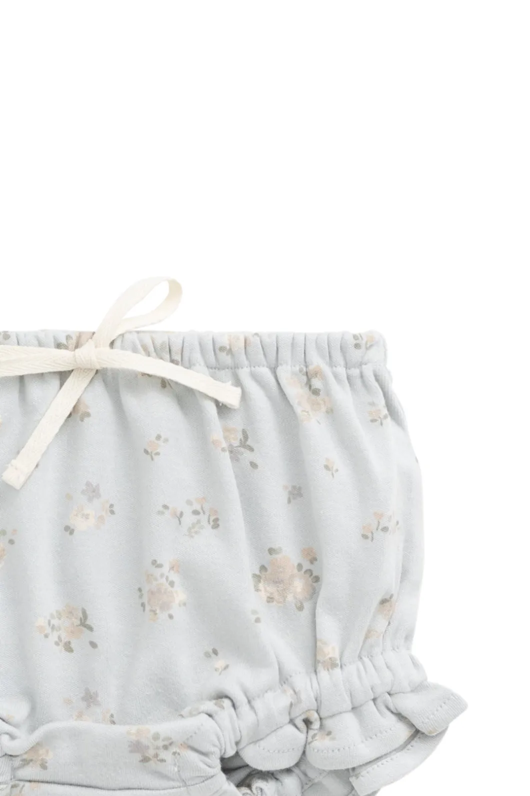 Organic Cotton Frill Bloomer - Petite Fleur Blue
