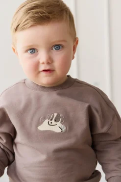 Organic Cotton Georgie Sweatshirt - Tweed Sasha Puppy