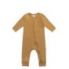 Organic Cotton Gracelyn Zip Onepiece - Golden