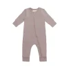 Organic Cotton Gracelyn Zip Onepiece - Softest Mauve
