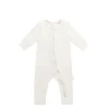 Organic Cotton Gracelyn Zip Onepiece - Buttermilk