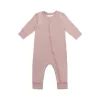 Organic Cotton Gracelyn Zip Onepiece - Powder Pink