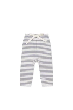 Organic Cotton Hansen Pant - Narrow Stripe Dawn/Cassava