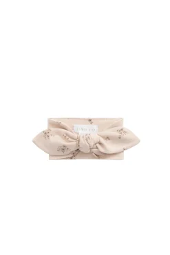 Organic Cotton Headband - Goldie Bouquet Pink Tint