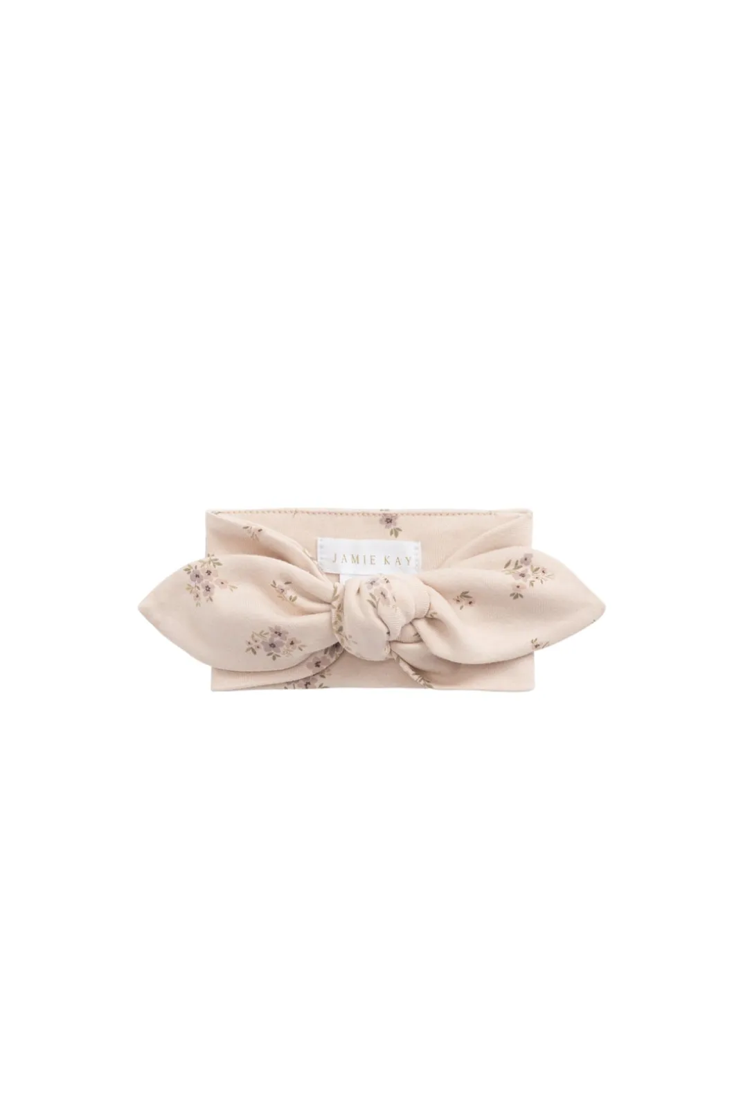 Organic Cotton Headband - Goldie Bouquet Pink Tint