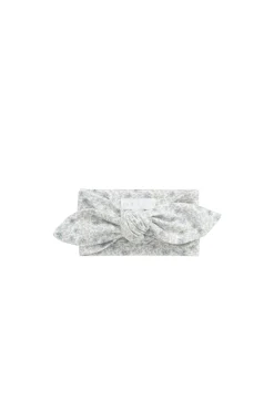 Organic Cotton Headband - Claudette Pearl Blue