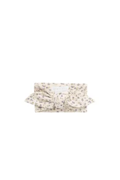 Organic Cotton Headband - Blueberry Field Raindrops