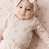 Organic Cotton Headband - Petite Fleur Soft Peony
