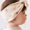 Organic Cotton Headband - Sweet William Floral Natural
