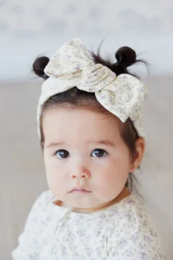 Organic Cotton Headband - Rosalie Fields Raindrops