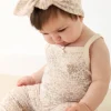 Organic Cotton Headband - April Floral Mauve