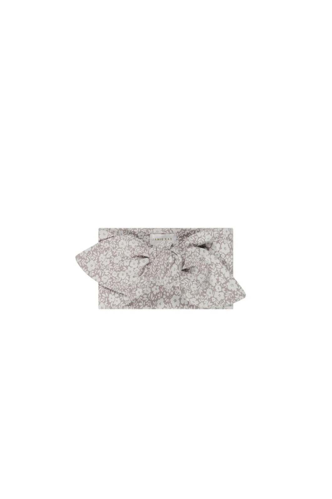 Organic Cotton Headband - Greta Floral Bark