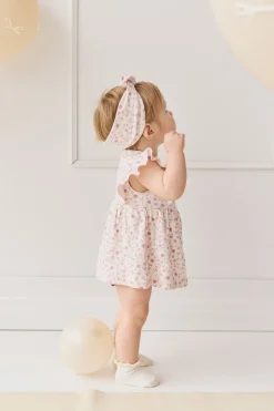 Organic Cotton Headband - Adaline Berries Ballet Pink