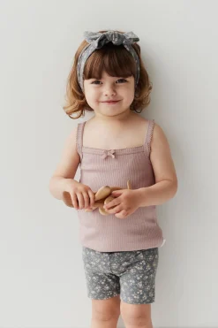 Organic Cotton Headband - Rosalie Floral Lava