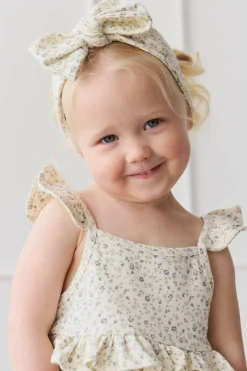 Organic Cotton Headband - Dainty Egret Blues