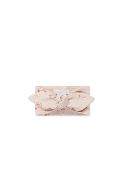 Organic Cotton Headband - Petite Fleur Soft Peony