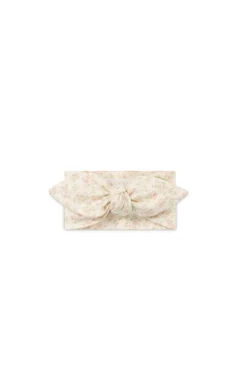 Organic Cotton Headband - Rosalie Floral Mauve