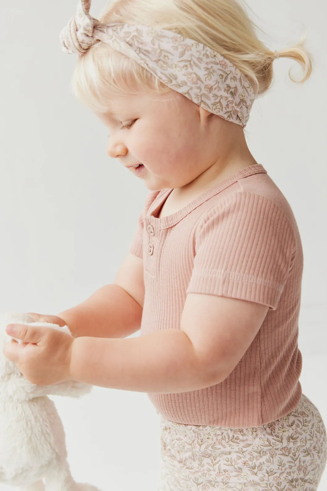 Organic Cotton Headband - Ariella Mauve