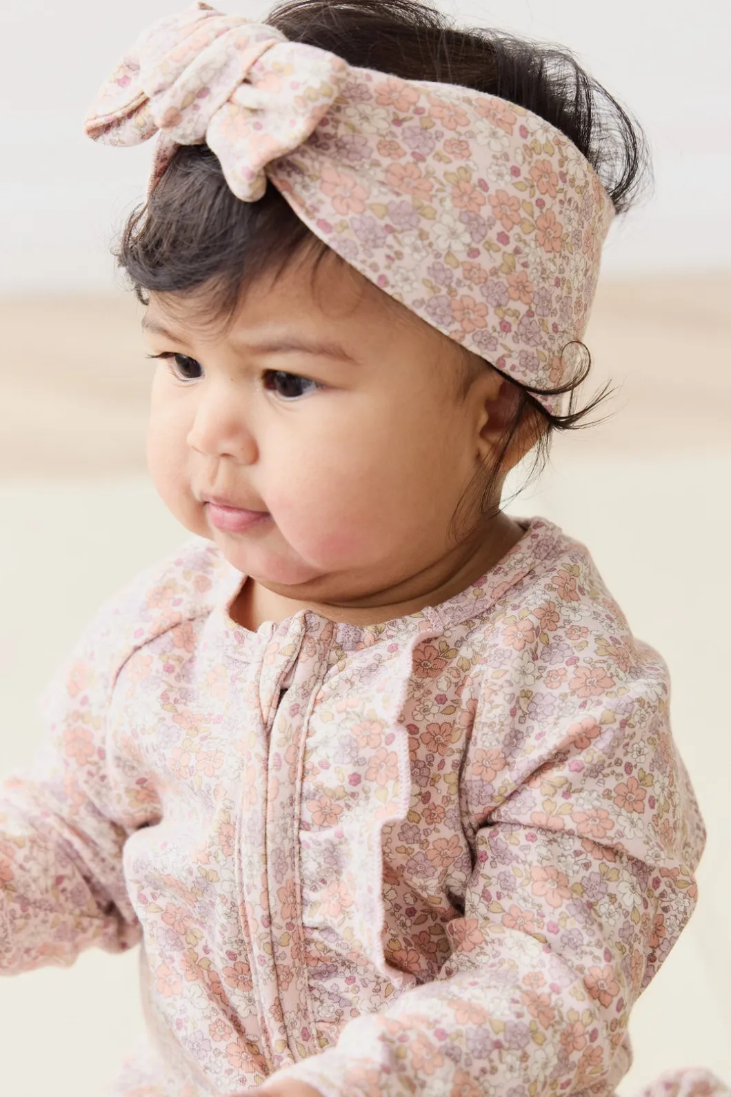 Organic Cotton Headband - Chloe Mauve