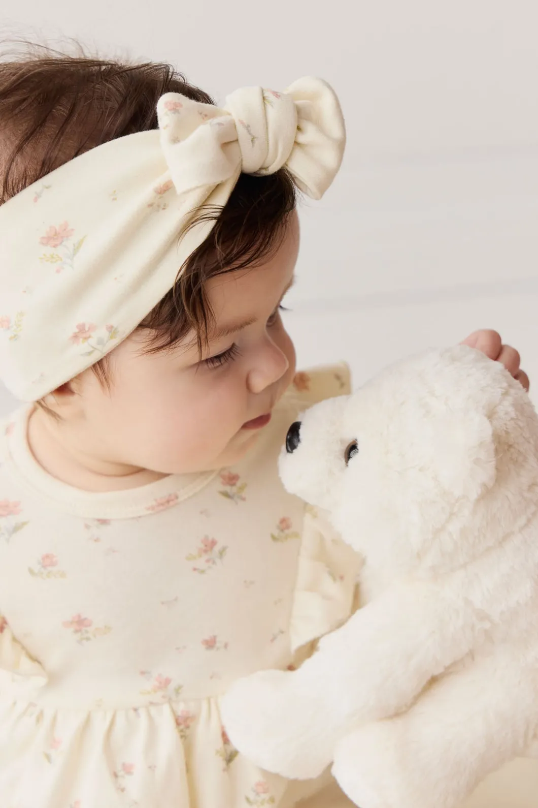 Organic Cotton Headband - Emilia Egret