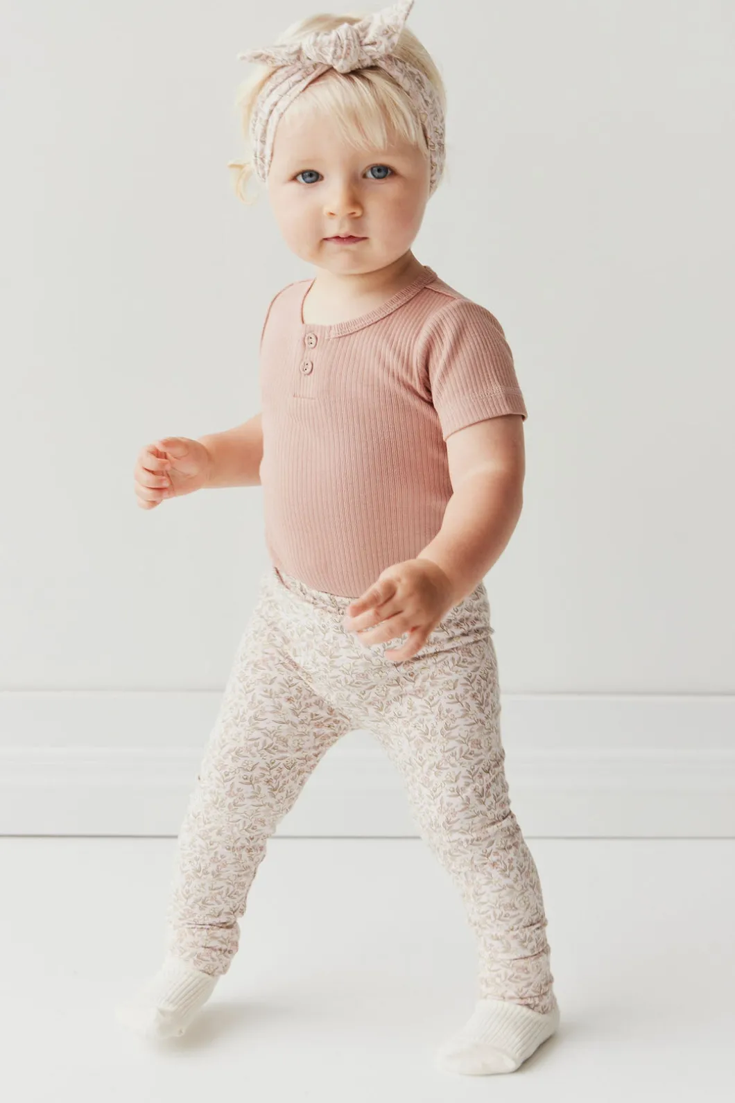 Organic Cotton Headband - Ariella Mauve