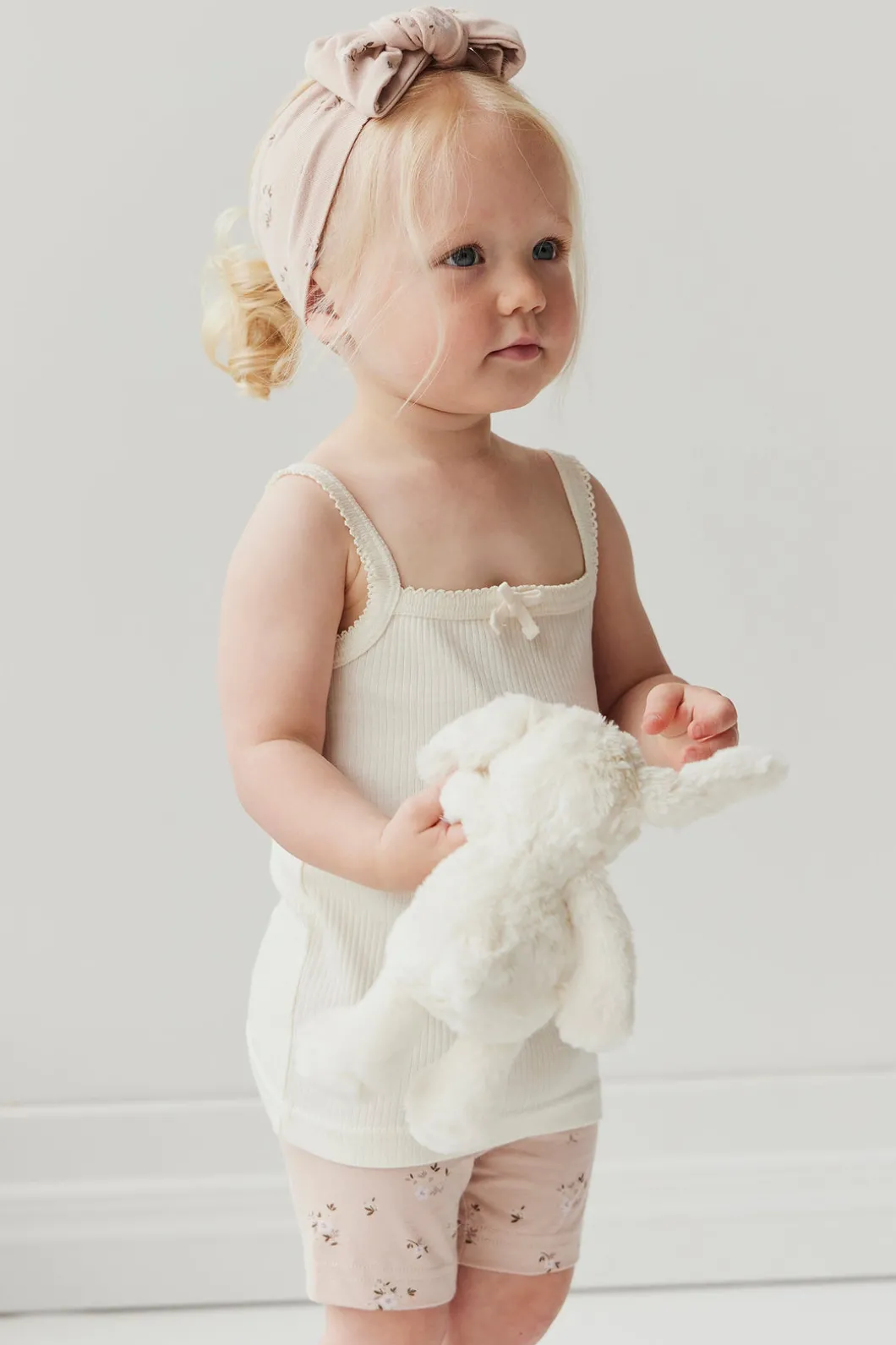 Organic Cotton Headband - Goldie Bouquet Rose